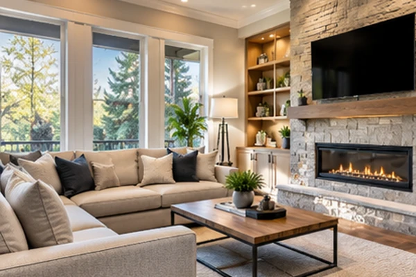 Modern interior with refined finishes